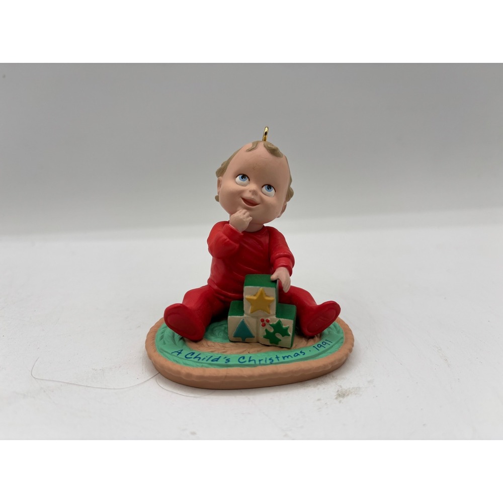 Hallmark Keepsake Dated 1991 Vintage A Child's Christmas Handcrafted Ornament